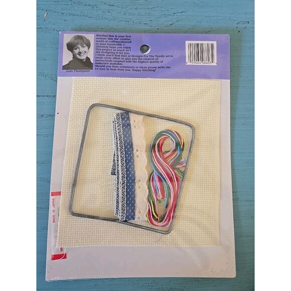 Vintage 1987 NIP Trim N Wire Kit Cross Stitch Forever Housework Whenever 4" New - Picture 2 of 4
